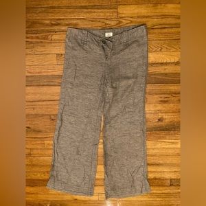 Free People 90s Y2k Size 4 Wide Leg Brown Trouser Pants Blue Detail Stitching